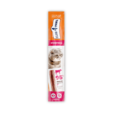 CLUB 4 PAWS PREMIUM MEATY STICK: DANA ETİNDEN OLUŞAN KEDİLER İÇİN TAMAMLAYICI MAMA