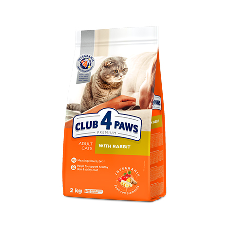 CLUB 4 PAWS PREMIUM “TAVŞANLI”. YETİŞKİN KEDİLER İÇİN KOMPLE KURU KEDİ MAMASI