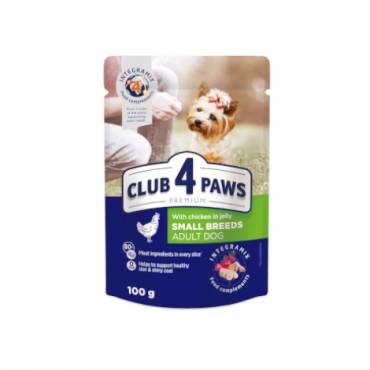 CLUB 4 PAWS PREMIUM “JÖLE İÇİNDE TAVUK ETLİ” YETİŞKİN KÖPEKLER İÇİN KOMPLE YAŞ KÖPEK MAMASI