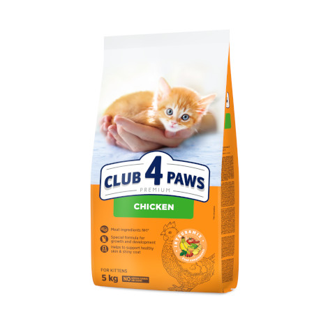 CLUB 4 PAWS PREMIUM “TAVUKLU”. YAVRU KEDİLER İÇİN KOMPLE KURU KEDİ MAMASI