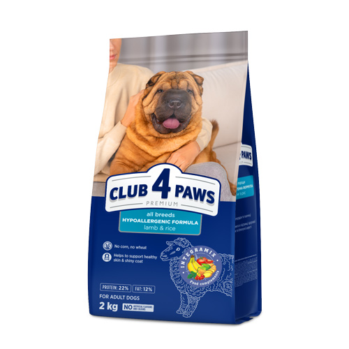 CLUB 4 PAWS PREMIUM “KUZU ETLİ & PİRİNÇLİ” TÜM YETİŞKİN KÖPEKLER İÇİN KOMPLE KURU KÖPEK MAMASI