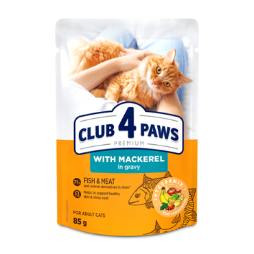 CLUB 4 PAWS PREMIUM “SOS İÇİNDE USKUMRULU” YETİŞKİN KEDİLER İÇİN KOMPLE YAŞ KEDİ MAMASI