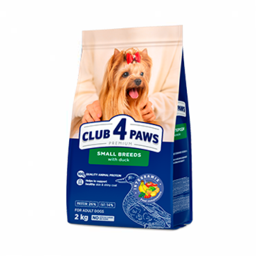 CLUB 4 PAWS PREMIUM KÜÇÜK IRK YETİŞKİN KÖPEKLER «ÖRDEKLE» İÇİN TAM KURU MAMA