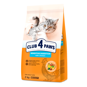 CLUB 4 PAWS PREMIUM HASSAS SİNDİRİM SİSTEMİNE SAHİP YETİŞKİN KEDİLER İÇİN KOMPLE KURU KEDİ MAMASI