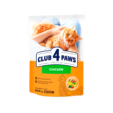 CLUB 4 PAWS PREMIUM “TAVUKLU”. YETİŞKİN KEDİLER İÇİN KOMPLE KURU KEDİ MAMASI