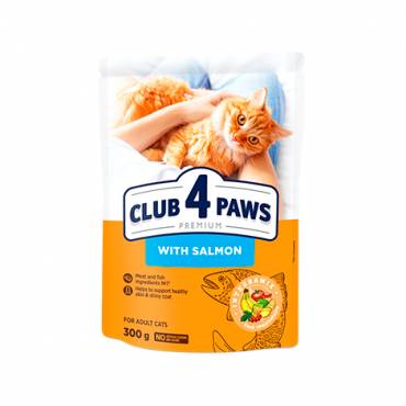 CLUB 4 PAWS PREMIUM “SOMONLU”. YETİŞKİN KEDİLER İÇİN KOMPLE KURU KEDİ MAMASI